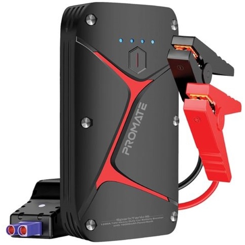PROMATE SparkTank-16 1200A/12V Heavy Duty Car Battery Booster with 16000mAh PowerBank