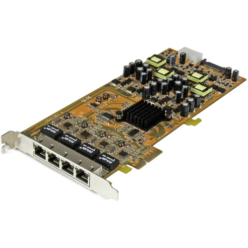 StarTech 4 Port Gigabit PoE PCIe Network Card