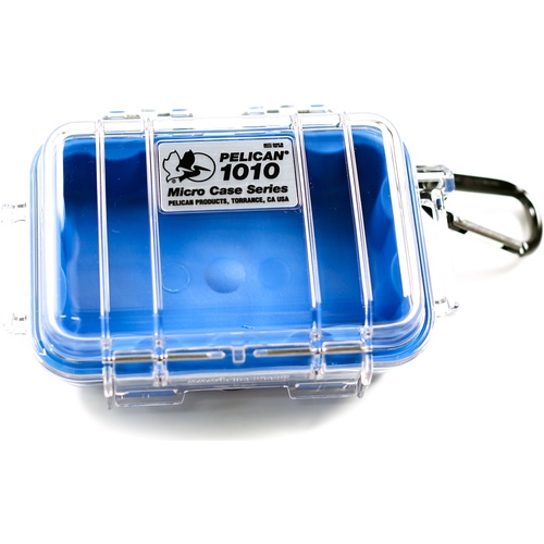 Pelican 1010 Micro Case (Blue/Clear)
