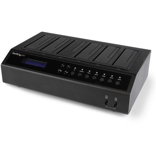 StarTech USB 3.0/eSATA 1:5 SATA 2.5"/3.5" Standalone HDD Duplicator & Eraser
