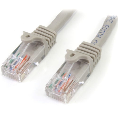 StarTech Snagless UTP Cat5e Patch Cable (Gray, 1m)