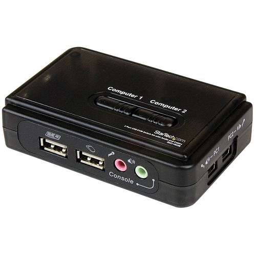 StarTech 2 Port USB KVM Switch w/ Audio & Cables