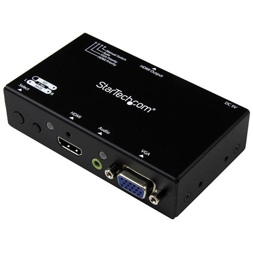 StarTech 2x1 HDMI+VGA to HDMI Converter Switch with Automatic & Priority Selection