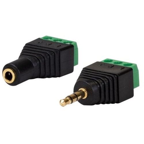 DYNAMIX 3.5mm Stereo to Wired Adapters (Pair, Male and Female)