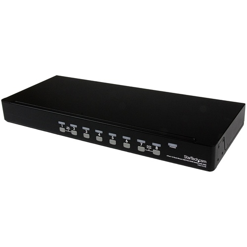 StarTech 8 Port 1U Rackmount USB PS/2 KVM Switch with OSD