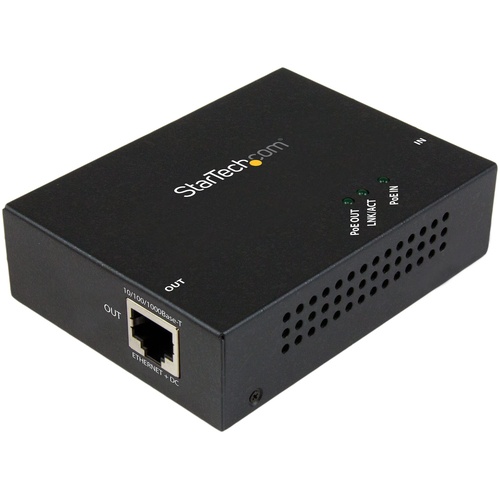 StarTech Gigabit PoE+ Extender - 802.3at/af -100m