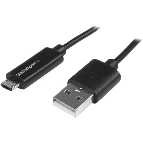 StarTech Micro-USB Cable with LED Charge Light (1m)