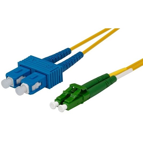 DYNAMIX 9u LC APC/SC Single Mode Duplex Fibre Lead (1m)