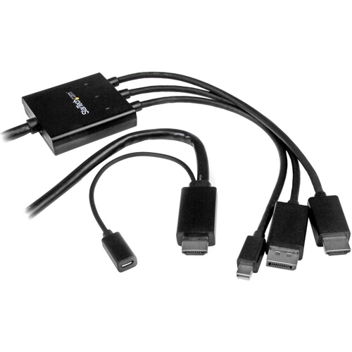 StarTech HDMI, DisplayPort or Mini DisplayPort to HDMI Converter Cable (2m)