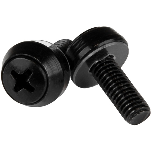 StarTech M6 Mounting Screws (50 Pack, Black)