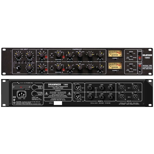 Drawmer 1960 2-channel Tube Microphone Preamp & Compressor