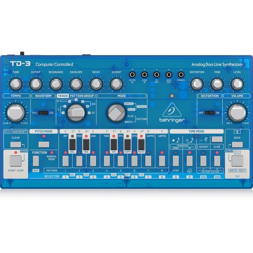 Behringer TD-3 Analog Bass Line Synthesizer (Blueberry)