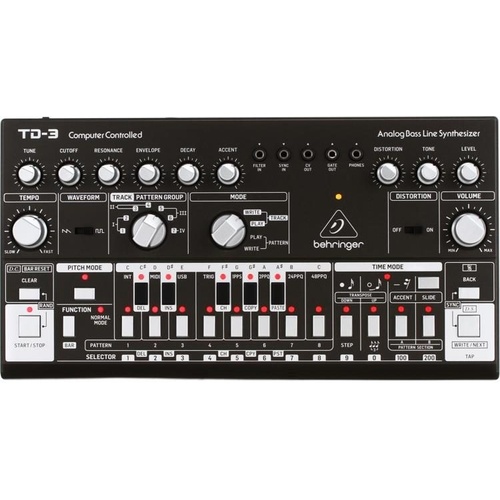 Behringer TD-3 Analog Bass Line Synthesizer (Black)