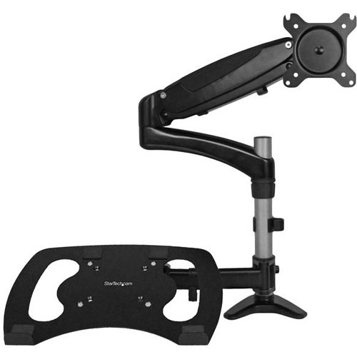 StarTech Single-Monitor Arm with Laptop Stand & One-Touch Height Adjustment