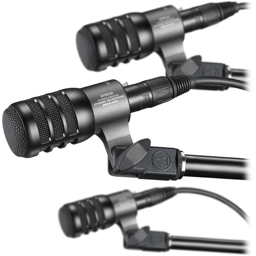 Audio-Technica ATM230PK Hypercardioid Dynamic Instrument Microphone (3-Pack)