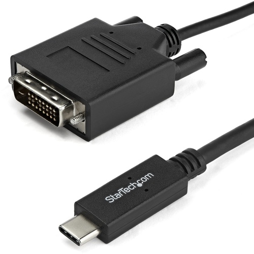 StarTech USB-C to DVI Cable 1920 x 1200 (1m, Black)