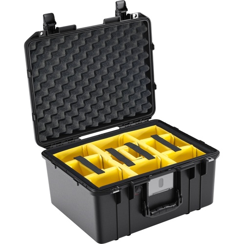 Pelican 1557 Air Case (Black, With Padded Dividers)