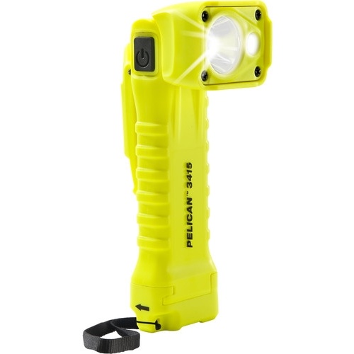 Pelican 3415M Right Angle Light with Magnet Belt Clip (Yellow)