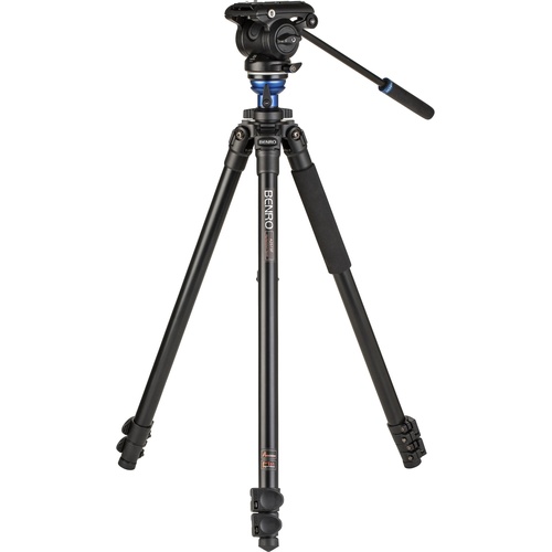 Benro A2573F Aluminum Single Tube Tripod with S4Pro Fluid Video Head