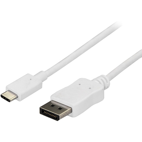 StarTech USB C to DisplayPort Cable - 4K 60Hz (1.8m, White)