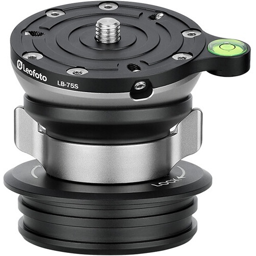 Leofoto LB-75S Levelling Base with Butterfly Handle with 75mm Plate and 70mm System Base Mount