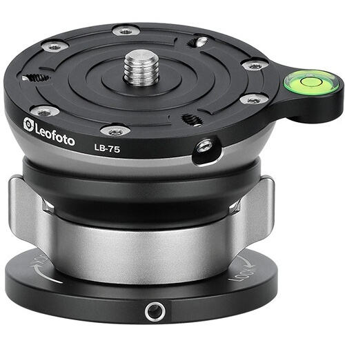 Leofoto LB-75 Levelling Base with Butterfly Handle with 75mm Plate