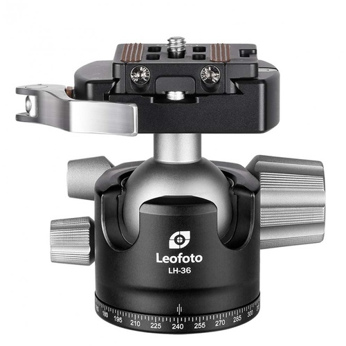 Leofoto LH-36LR Low Profile Ball Head with Quick Release Clamp