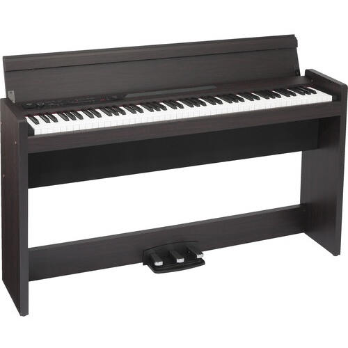 Korg LP-380U 88-Key Slim Digital Piano with Speakers (Rosewood Grain)