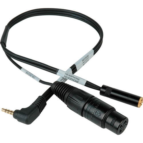 Sescom IPHONE-MIC-1RA iPhone/iPod/iPad TRRS to XLR Mic 3.5mm Monitoring Jack Cable