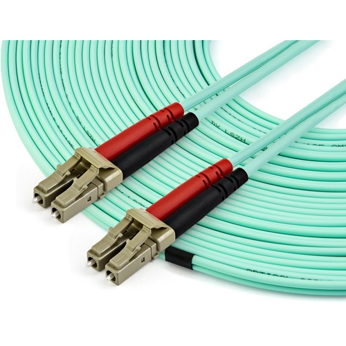 Startech OM4 LC to LC Multimode Duplex Fiber Optic Patch Cable (15m)