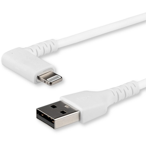 Startech White Angled Lightning to USB Cable (2m)