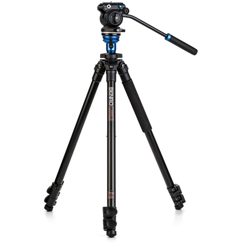 Benro Aluminium Tripod with S2 PRO 60mm Flat Base Video Head