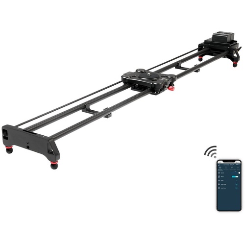 GVM Wireless Carbon Fibre Motorised Camera Slider with Bluetooth App Control (120 cm)