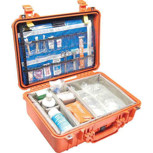 Pelican 1500EMS Case with Dividers (Orange)