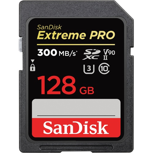 SanDisk Extreme PRO UHS-II SDXC Memory Card 128GB