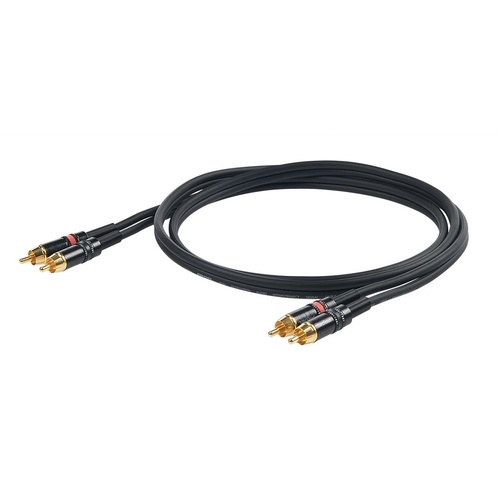Proel Challenge 2x RCA to 2x RCA Cable (3m)