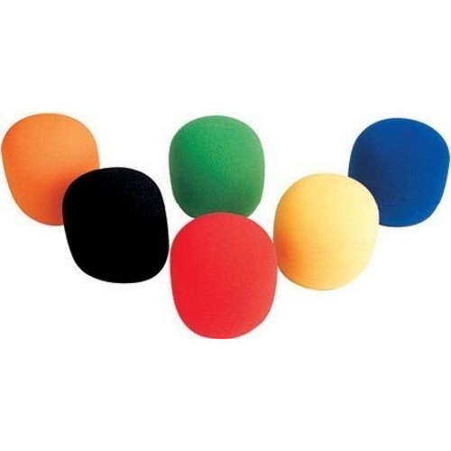Proel Handheld Mic Windscreen Foam Large - 6 Pack (Coloured)