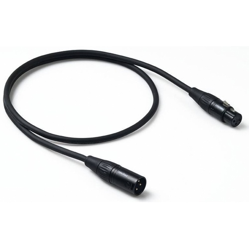 Proel FXLR to MXLR Spiral Shield Mic Lead Cable (3m, Black)