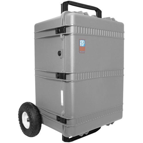 Porta Brace PB-2850TBHORX Trunk-Style Vault Hard Case (Silver Platinum)