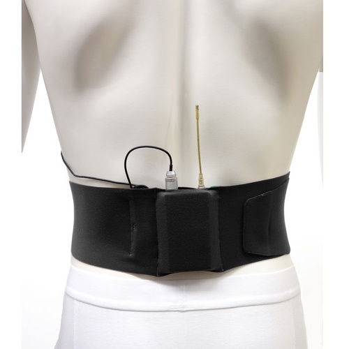 Ursa Waist Strap with Big Pouch for Wireless Transmitters (Large, Black)