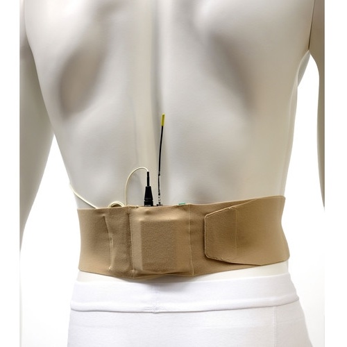 Ursa Waist Strap with Big Pouch for Wireless Transmitters (Large, Beige)