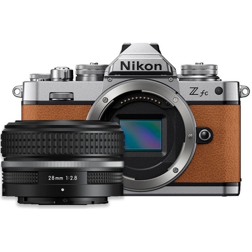Nikon Z fc Mirrorless Digital Camera (Amber Brown) with 28mm Lens
