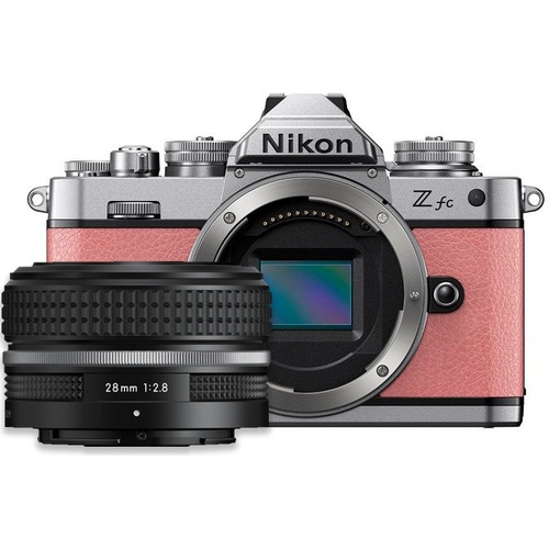 Nikon Z fc Mirrorless Digital Camera (Coral Pink) with 28mm Lens