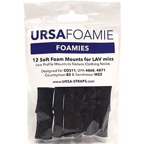 Ursa FOAMIES for Lavalier Microphones 12 Pack (Black)