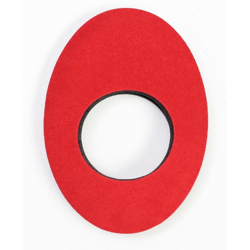 Bluestar Large Oval Eyecushion (Ultrasuede, Red)
