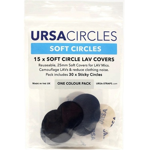 Ursa Soft Circles Lav Covers (15x Black, with 30x Stickies)