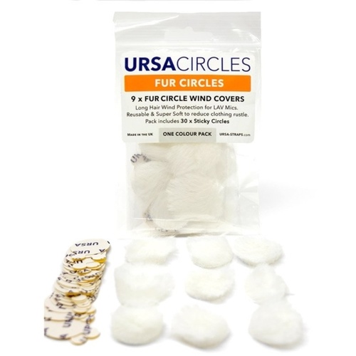 Ursa Fur Circles Lav Covers (9x White, with 30x Stickies)