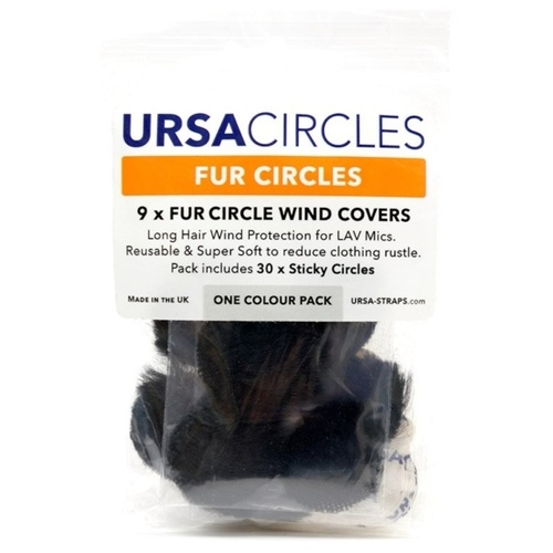 Ursa Fur Circles Lav Covers (9x Black, with 30x Stickies)