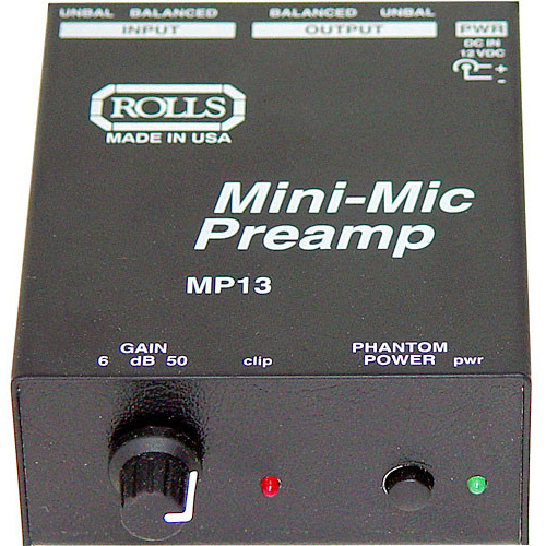 Rolls MP13 Mini Microphone Preamp