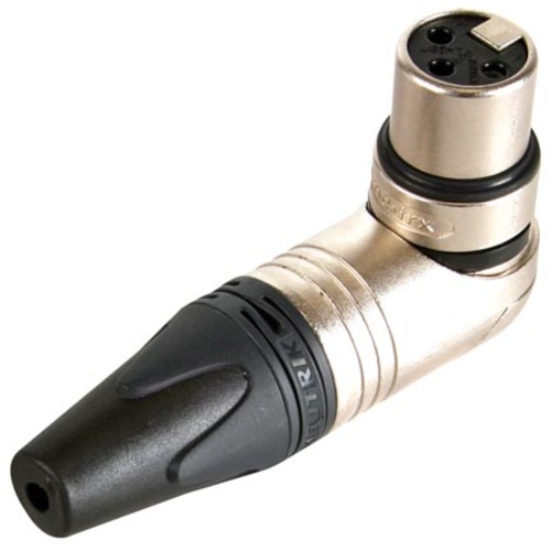Neutrik NC3FRX 3 Pole Right Angle XLR Female Cable Connector
